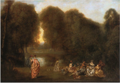 Watteau, Gathering in a Park 