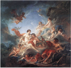 Boucher, Vulcan Presenting Venus with Arms for Aeneas, 1732
