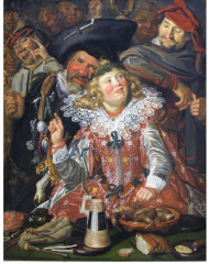 Frans Hals, Merrymakers at Shrovetide, c. 1616-17