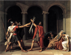 David, The Oath of the Horatii, 1784-1785
