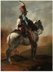 Gericault, Mounted Trumpeter of Hussars, 1814-1815