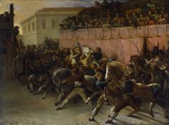 Gericault, Start of the Barberi Race, Rome 1817