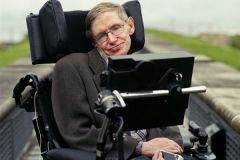 SH Stephen Hawking in a wheelchair