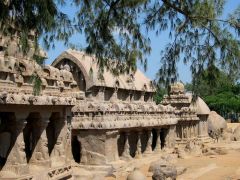 Rathas at  Mamallapuram