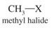 Halide is attached to methyl group