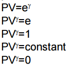 An example of a valid analytic relationship for pressure and volume is the polytropic process modeled by which of the following?
