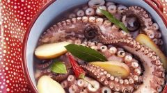 (n) octopus (as food)