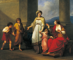 Cornelia Presenting 
Her Children as 
Her Treasures




>virtue<
(Rococco color but
simple interior)