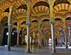 56. Great Mosque -


Córdoba, Spain / Umayyad Dynasty - c. 785–786 C.E.


 


Content


-early christian church in center of mosque 


-mosque built around church after islamic conquer 


 


Style 


 