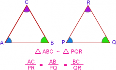 If two triangles are similar, their corresponding sides are proportional.


 


 