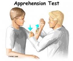 what is the apprehension test?
