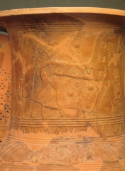 Amphora,
from Mykonos 
Fall of troy




Orientalizing Period
-Funeral vessel
-the story is not very pro-greek