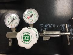 The Bourdon Gauge is calibrated so that its outlet is open to the atmosphere, therefore every time we hook up an oxygen device we cause back pressure. The gauge reads back pressure, and indicates flow in L/m that is HIGHER than what is actually go...