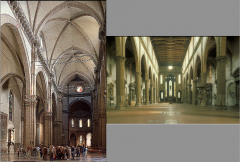 Florence, Santa Croce, Cathedral begun  1296**