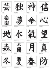 Logographic Chinese characters that are used in the modern Japanese writing system.
