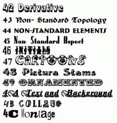 - Decorative and display fonts became popular in the 19th century and were used extensively on posters and advertisements
- They are only powerful when their use is limited.
- Not suitable for using in body text.
- examples: a wild west style, ...