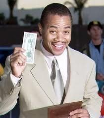 Cuba Gooding

Shouting "Show me the money" and twirling around
