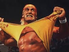 Hulk Hogan

Tearing his yellow shirt