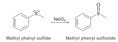 First step of Oxidation of sulfide with NaIO4 to sulfoxides (does not go to suflones)