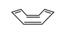 It is non-aromatic (it bends to avoid anti-aromaticity)