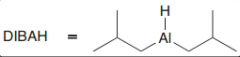 DIBAH = diisobutylaluminiumhydride  / it's a moderate reducing reagentso it just able do acyl substitution on carboxylic acid derivtives to give aldehydes (unlike LiAlH4 which goes all the way down to an alcohol)