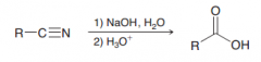 Carboxylic acids (e.g. the following basic reaction)