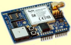 Allows Arduino to use GSM (mobile communication) and GPS functionality (navigation), for example  to: