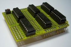 The Analog Input Shield gives you 48 analog inputs, with +5V and Ground next to every input pin.