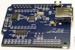 This is revision 2.0 of the USB Host Shield. Thanks to new interface layout it is now compatible with more Arduinos: not only UNO and Duemilanove, but also the Mega and Mega2560.