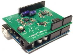 The Critical Velocity IMU (Inertial Measurement Unit) Shield provides 6 degrees of freedom - X, Y, Z acceleration, and angular yaw, pitch and roll rate sensing.   Full scale accelerometer range is +/- 3 g, and the gyroscope has a selectable range...