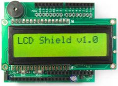 Integrates two 16 pin headers for use with Hitachi HD44780 compatible LCDs. Connections to a small speaker and push button are brought out to a header for easy prototyping.   Available as a kit including the components necessary to build the LCD ...