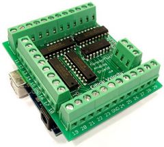 The MonsterMux32 Arduino-Compatible Shield Kit allows you to connect up to 32 analog channels into a single analog input pin on the Arduino board. 6 digital pins control which input is connected to the Arduino.