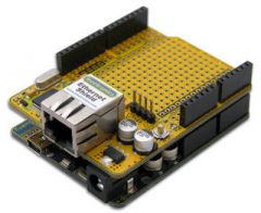 The Freetronics Ethernet Shield is based on the same Wiznet W5100 chip used by the official Arduino Ethernet Shield, and is 100% compatible with the Ethernet library and sketches. It also incorporates support for PoE (Power-over-Ethernet) using ei...