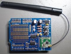 The CC2500 shield is a Arduino shield that connects a CC2500 to the Arduino and can control a Philips Livingcolors Gen 1 Lamp. The shield provides active level shifting between the 3.3V logic levels of the CC2500 and the 5V logic levels of the Ard...