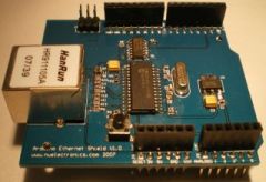 Ethernet shield that connects your Arduino to a LAN.