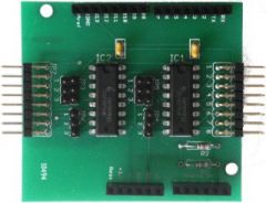 The Port Expander Shield allows you to add more digital outputs via an I2C interface.