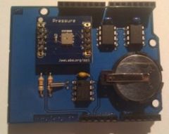 Shield with BMP085 air-pressure/temperature sensor, DS1307 RTC and new in v2 additional 2*64KB EEPROM.