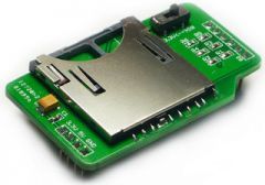 The SD Card Shield is a breakout board for a standard SD card.   This is the 3rd version of Seeed Studio SD card shield: compared to previous versions it has the TF card adapter removed to avoid data error when SD and TF card were both inserted, ...