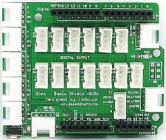 Stem is the new version of Electronic Brick Shield. All connections have been standardized onto 4 pins( Signal 1, Signal 2, VCC, and GND) 2mm connectors, which simplify the wiring of electronics projects.