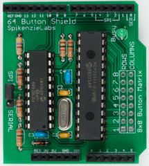 The B64 is an Arduino Shield that allows you to connect up to 64 buttons to your Arduino. You can use the B64 to make custom musical instruments, attach a lot of inputs, cool computer interfaces, etc.   The B64 has two eight-pin connectors that m...