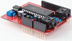 The Voice Shield (VS) is an analog audio shield for the Arduino or Arduino compatible boards that allows you to play audio sound bytes. It could be used in many different Arduino projects, such as; a talking clock, DIY Arduino talking GPS, robots,...