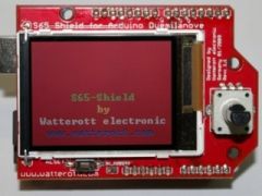 The S65 Shield features a color TFT-Display (176x132), microSD socket and rotary encoder.