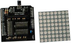 The LED matrix provides a display with a resolution of 8x8 red/green/yellow pixels. In addition, it also has an on-board push button and an infrared receiver. This combination allows the device to receive commands and to output feedback to the use...