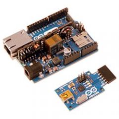 ATMEGA328 Uno microcontroller with the ETH shield Supplied with the PoE module USB2SERIAL converter included Arduino introduces the Arduino Ethernet Microcontroller With PoE + USB2SERIAL Kit. A single board that integrates the ATMEGA328 Uno microc...