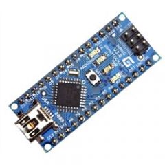 Microcontroller module with USB connection   30 pin module, breadboard mountable   Specialized library functions for robotics   It is intended for roboticists, artists, designers and hobbyists   Based on ATmega328   The Arduino Nano USB Micro...