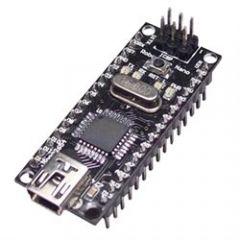 Microcontroller module with USB connection   30 pin module, breadboard mountable   Specialized library functions for robotics   It is intended for roboticists, artists, designers and hobbyists   Based on ATmega328   The DFRobot DFRduino Nano ...