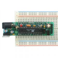 Acts just like an Arduino All 'standard' pins are brought out Runs at 16.00 MHz Upload baud rate is 57600 The Adafruit DC Boarduino Kit (ATmega328) is designed to plug into a breadboard for easy prototyping. It acts just like an Arduino and works ...