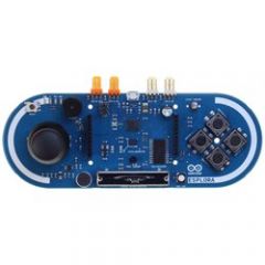 Microcontroller: ATmega32u4   Provides ready-to-use set of onboard sensors for interaction   Designed to get up and running with Arduino without learning electronics   Includes onboard sound and light outputs, input sensors etc.   The Arduino ...