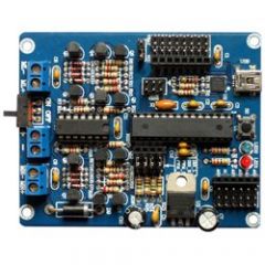 Processor: ATmega8   USB interface and ISP socket for easy programming   Dual motor controller rated at 800mA for each motor   8x 3 pin servo compatible outputs   The Dagu ''Magician'' Dual 0.8A Robot Controller is a low cost, Arduino compatib...
