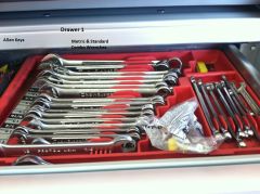 ●	Allen keys
●	Combination and open-end wrenches
●	Earplugs